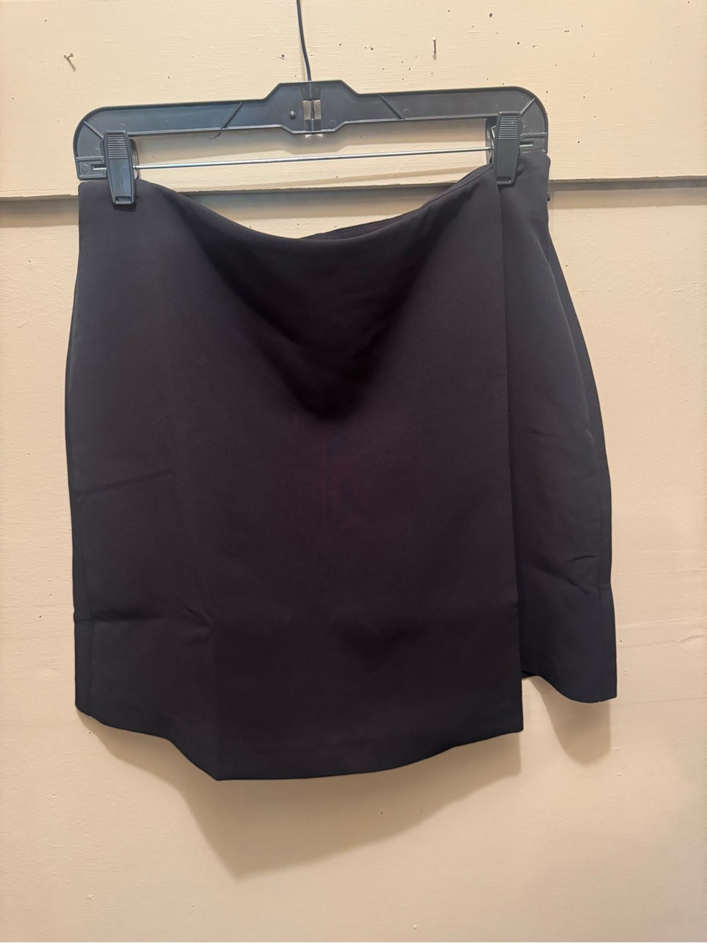 LOFT Black Mini Wrap Skirt